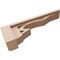Ekena Millwork 3"W x 18"D x 6"H Thin Sheridan Rough Cedar Woodgrain TimberThane Corbel, Primed Tan CORUR03X18X06SHERCPR - alternate 4